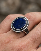 Midnight Azure Galaxy Ring