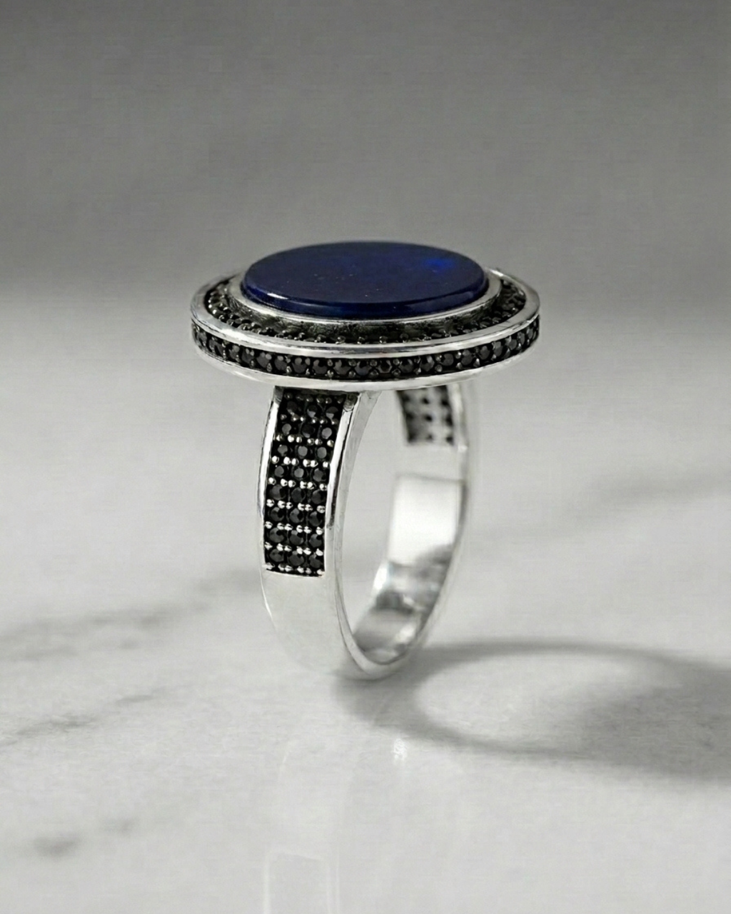 Midnight Azure Galaxy Ring