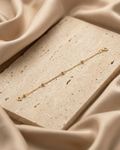 Lyra Dainty Station Gold Plated Bracelet