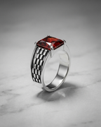 The Crimson Grid Signet