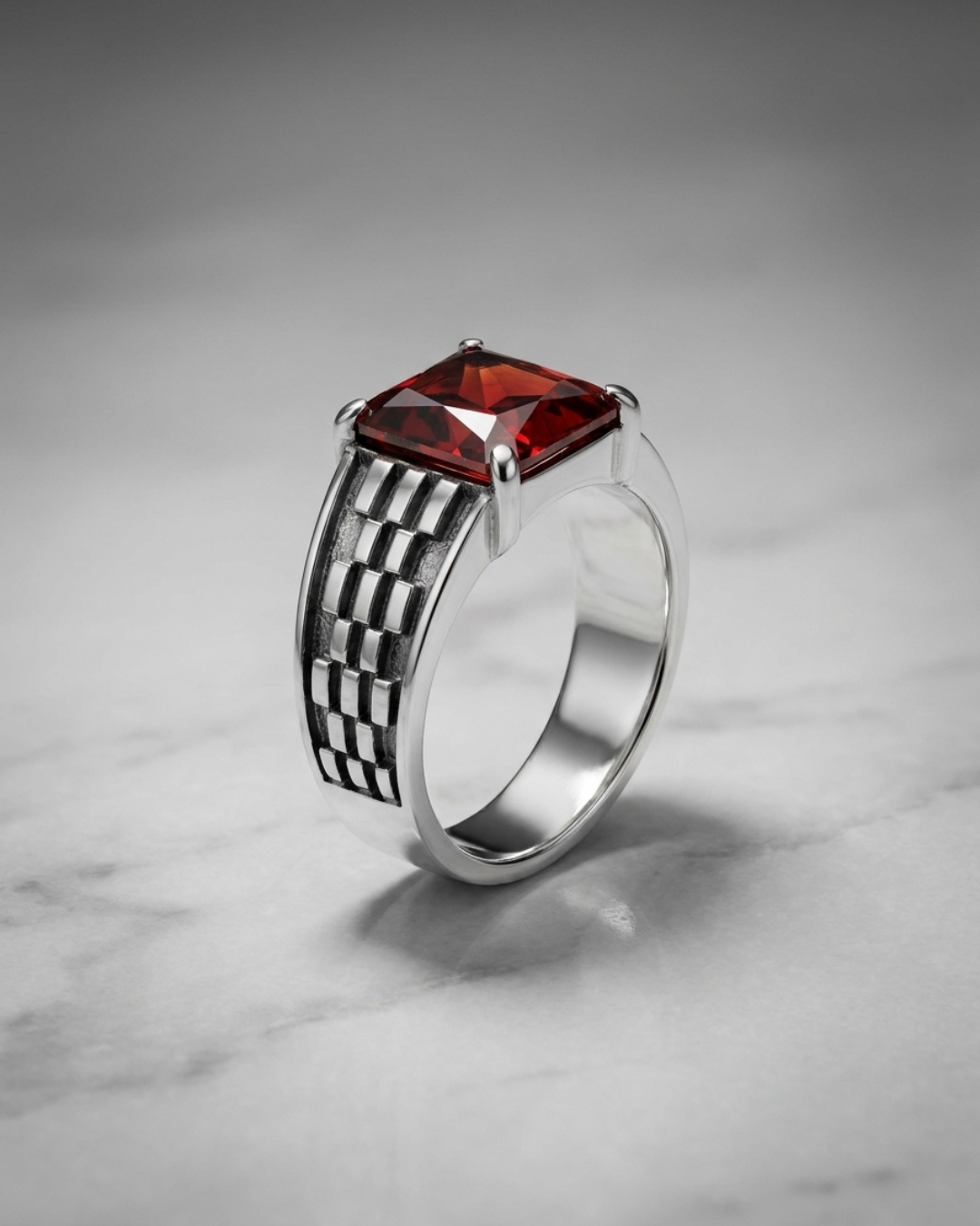 The Crimson Grid Signet