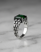 Emerald Fortress Armour Ring