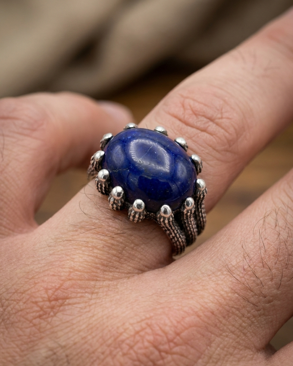 Lapis Talon Sovereign Ring