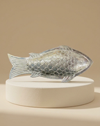 Artisan Carved Metallic Fish Souvenir