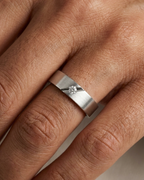 Men's Sterling Silver Solitaire Dibla