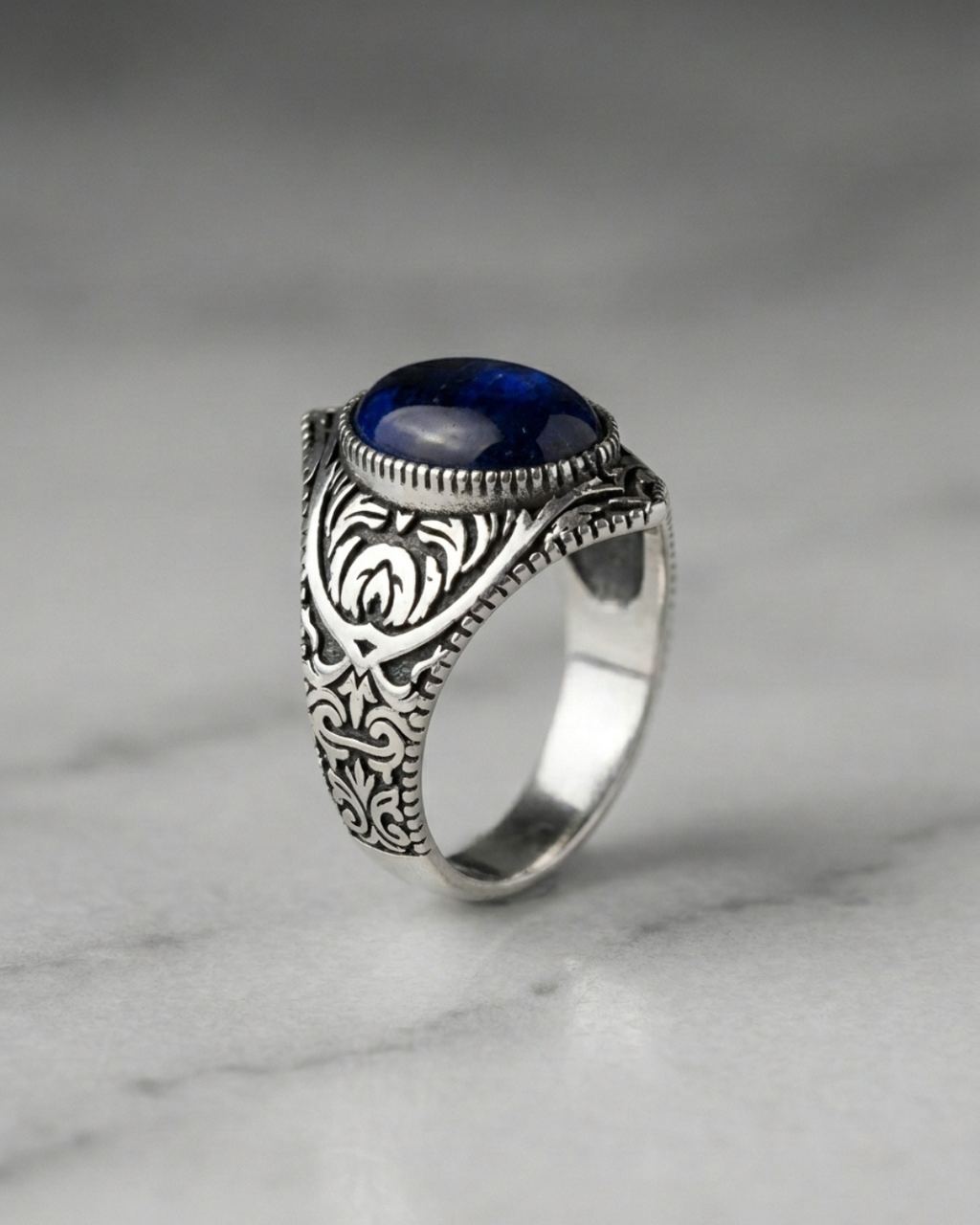 The Azure Scrollwork Signet