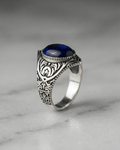 The Azure Scrollwork Signet