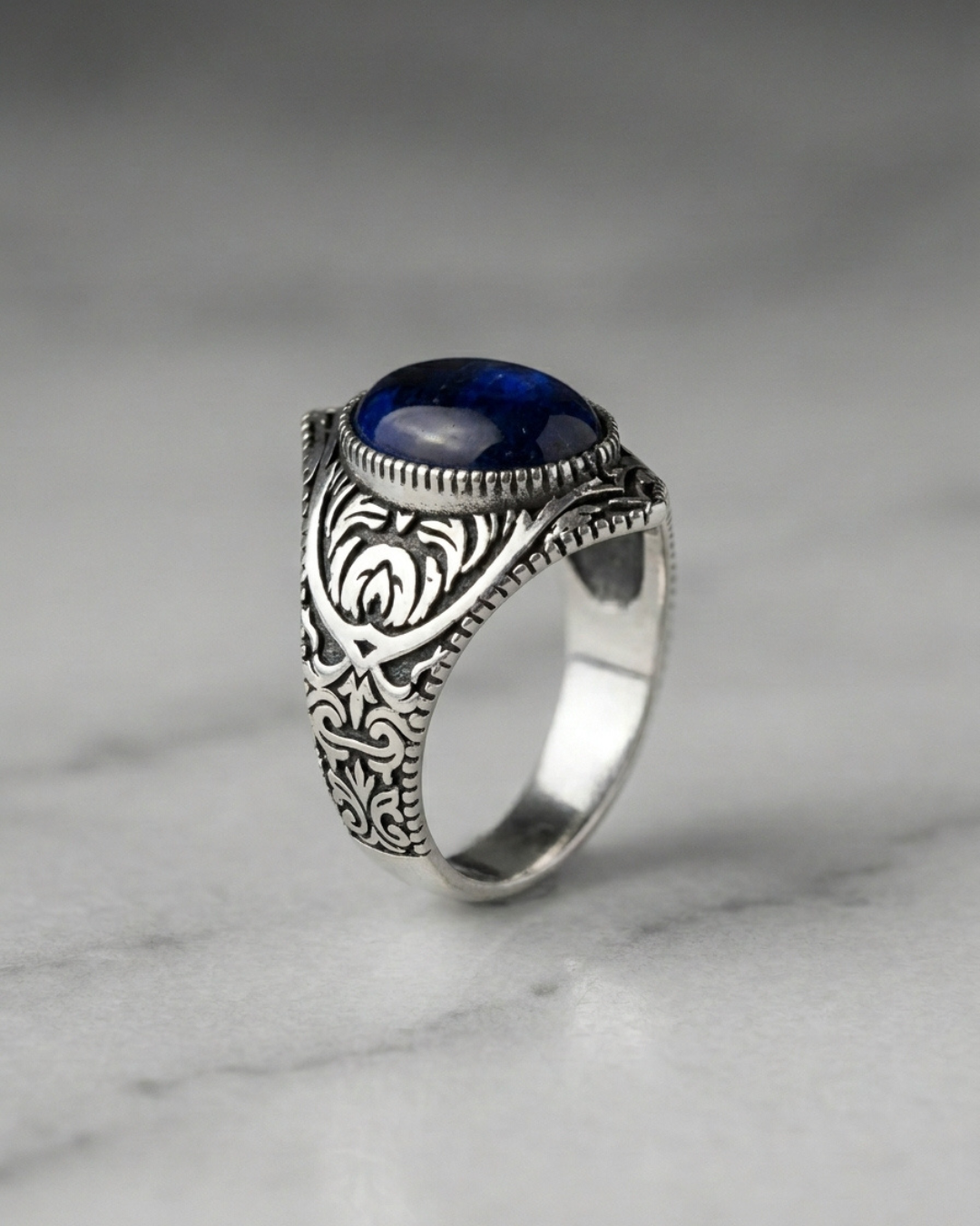 The Azure Scrollwork Signet