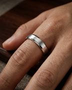 Titan Satin Finish Beveled Men's Dibla Ring