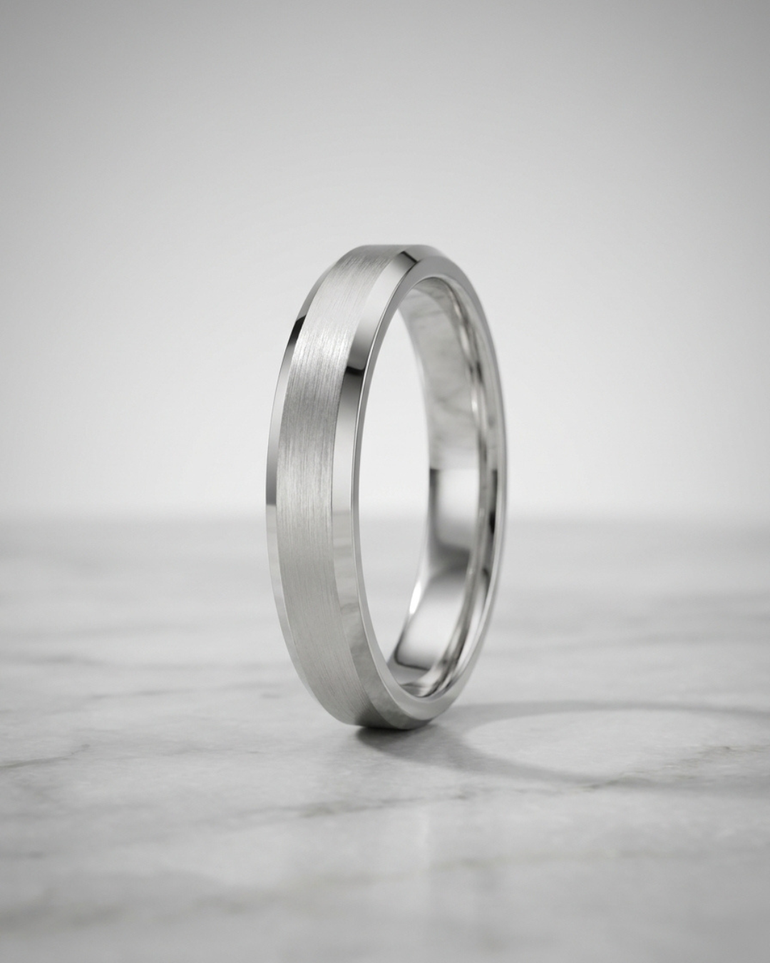 Titan Satin Finish Beveled Men's Dibla Ring