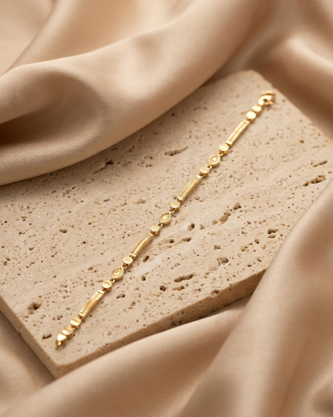 Gold Plated Vintage Marquise Bracelet