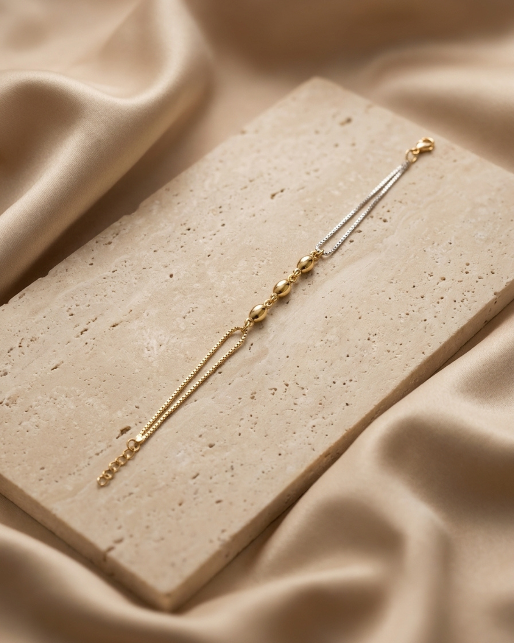 The Vesta Two Tone Gold Plated Bracelet