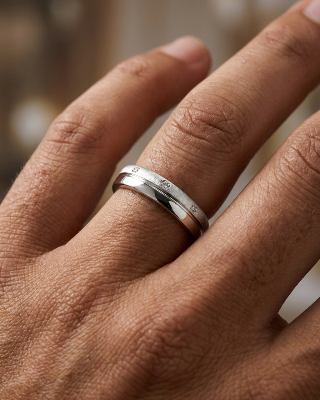 Men's Sterling Silver Dibla Ring