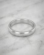 Sovereign Polished Classic Silver Dibla Ring
