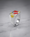Vibrant Abstract Signet Ring