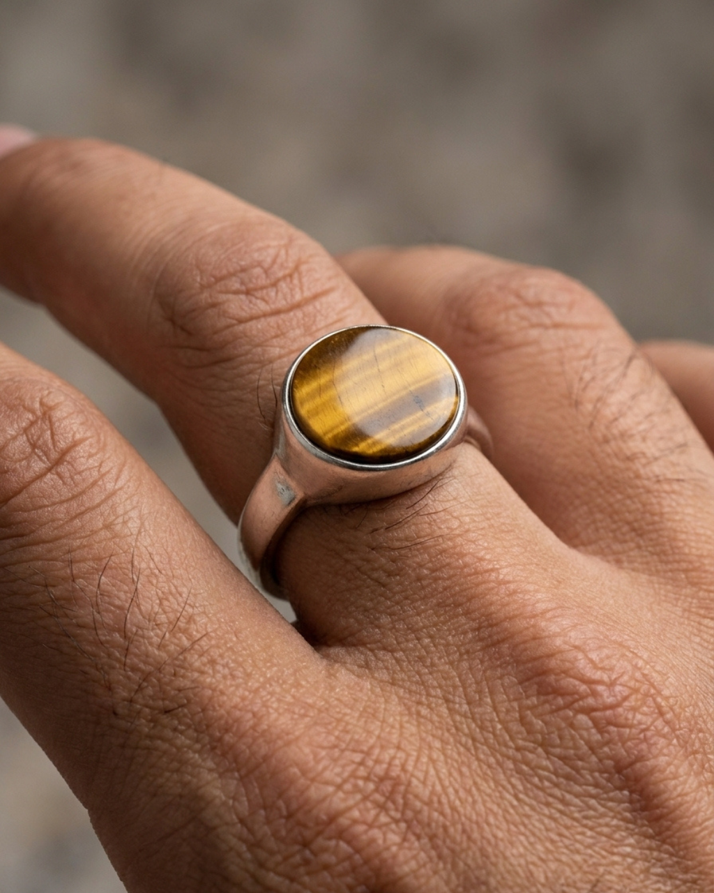 The Aurelian Tiger Eye Signet