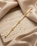 Aura Geometric Lattice Bar Bracelet