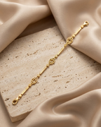 Aura Geometric Lattice Bar Bracelet