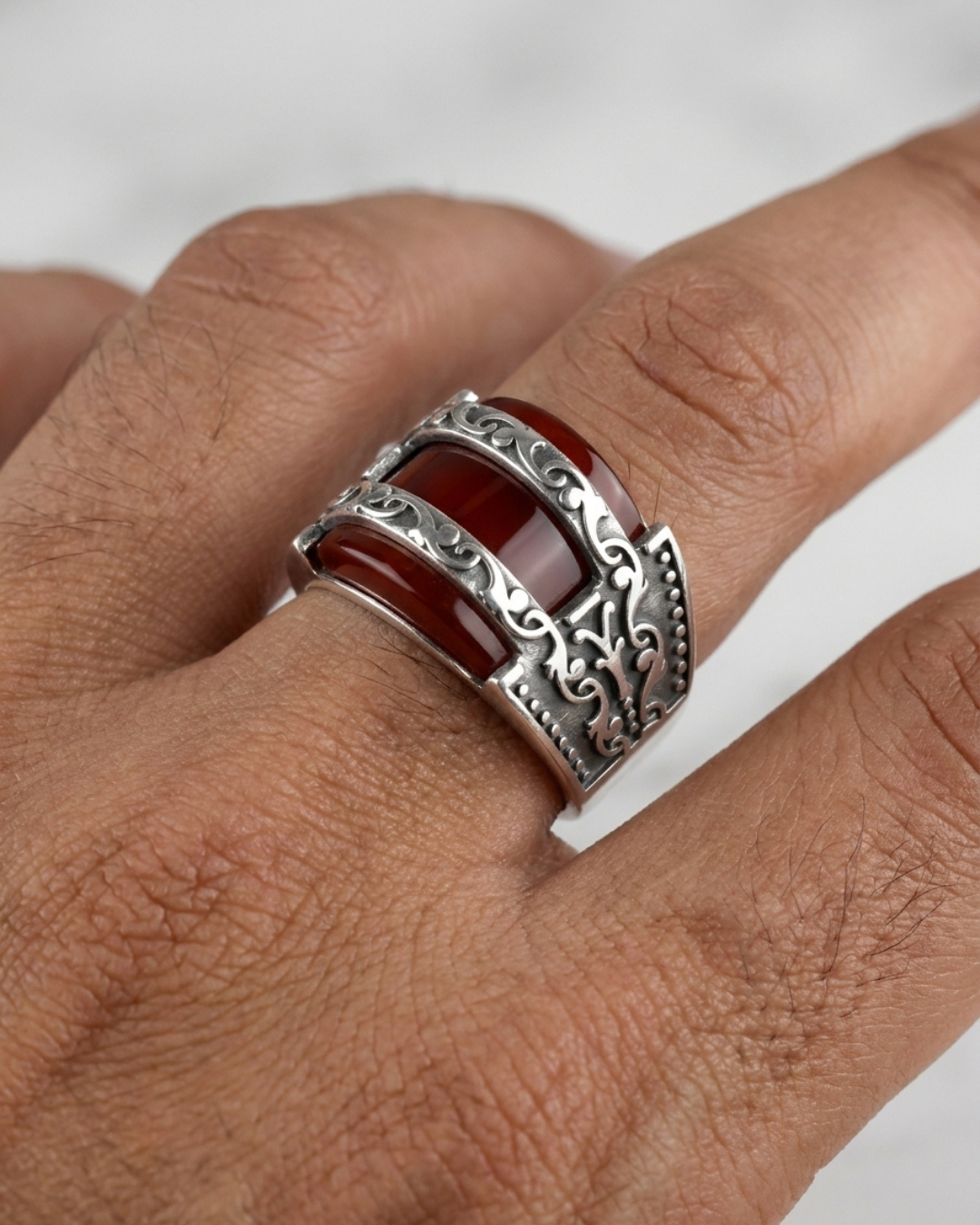 Scarlet Filigree Armor Ring