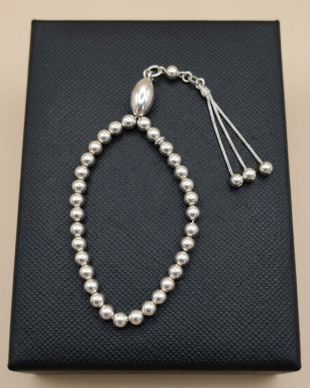 Classic 33-Bead Misbah Tasbeeh Sterling Silver
