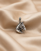 925 Sterling Silver Stallion Equestrian Pendant