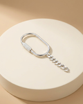 Sentinel Minimalist Screw Lock Silver Keychain