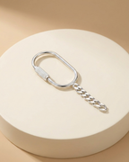 Sentinel Minimalist Screw Lock Silver Keychain