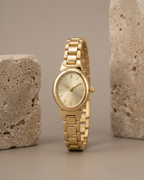 Aura Minimalist Gilded Oyster Link Watch