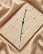 Royal Emerald Enchantment Halo Bracelet