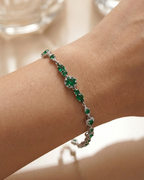 Royal Emerald Enchantment Halo Bracelet