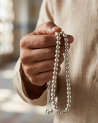 Classic 33-Bead Misbah Tasbeeh Sterling Silver
