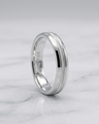 Milgrain Ribbed Men's Dibla Ring Sterling Silver