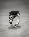 Legacy Obsidian Wave Ring