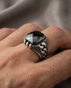 Titan Obsidian Link Ring