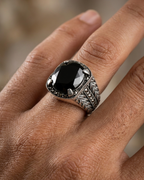 Vanguard Braided Marcasite Signet Ring