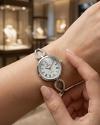 Classic Roman Numeral Crystal Watch