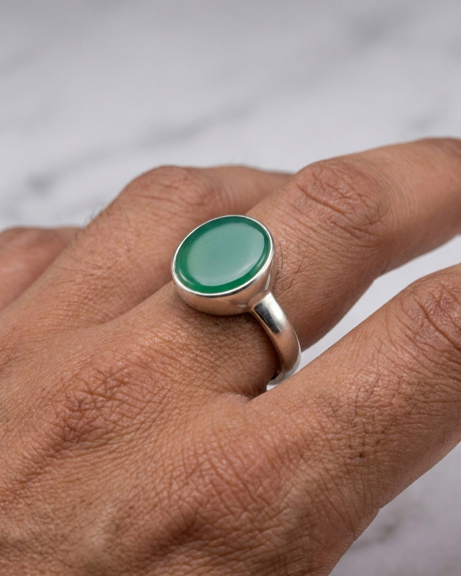 Imperial Jade Minimalist Ring