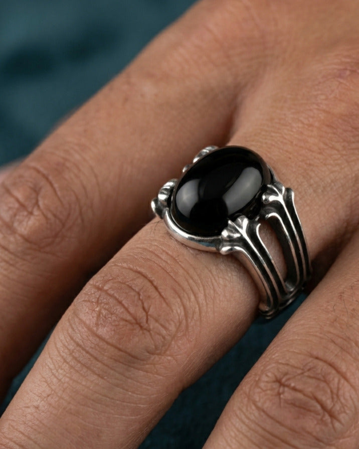 The Onyx Citadel Pillar Ring