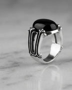 The Onyx Citadel Pillar Ring