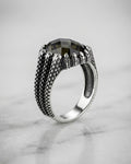 Sovereign Smokey Armour Signet Ring