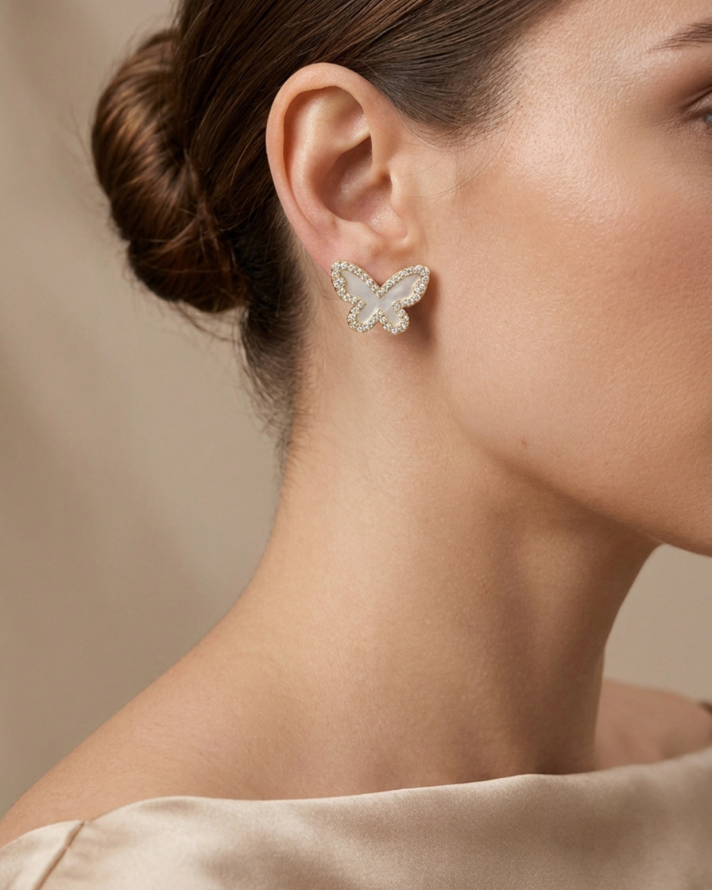 Butterfly Studs Earring Sterling Silver