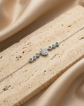 Emerald Crown Silver Bracelet
