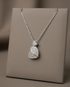 Heart Pendant Necklace Sterling Silver