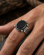 Sovereign Obsidian Oracle Ring