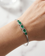 Royal Emerald Velvet  Bracelet