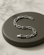 Geometric Bar Bracelet Sterling Silver