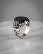 The Imperial Onyx Filigree Signet