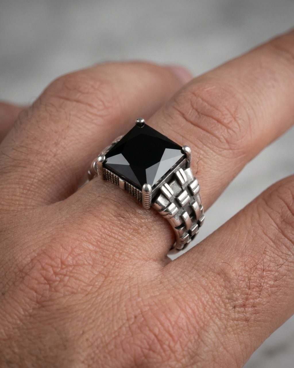 Onyx Fortress Armour Ring