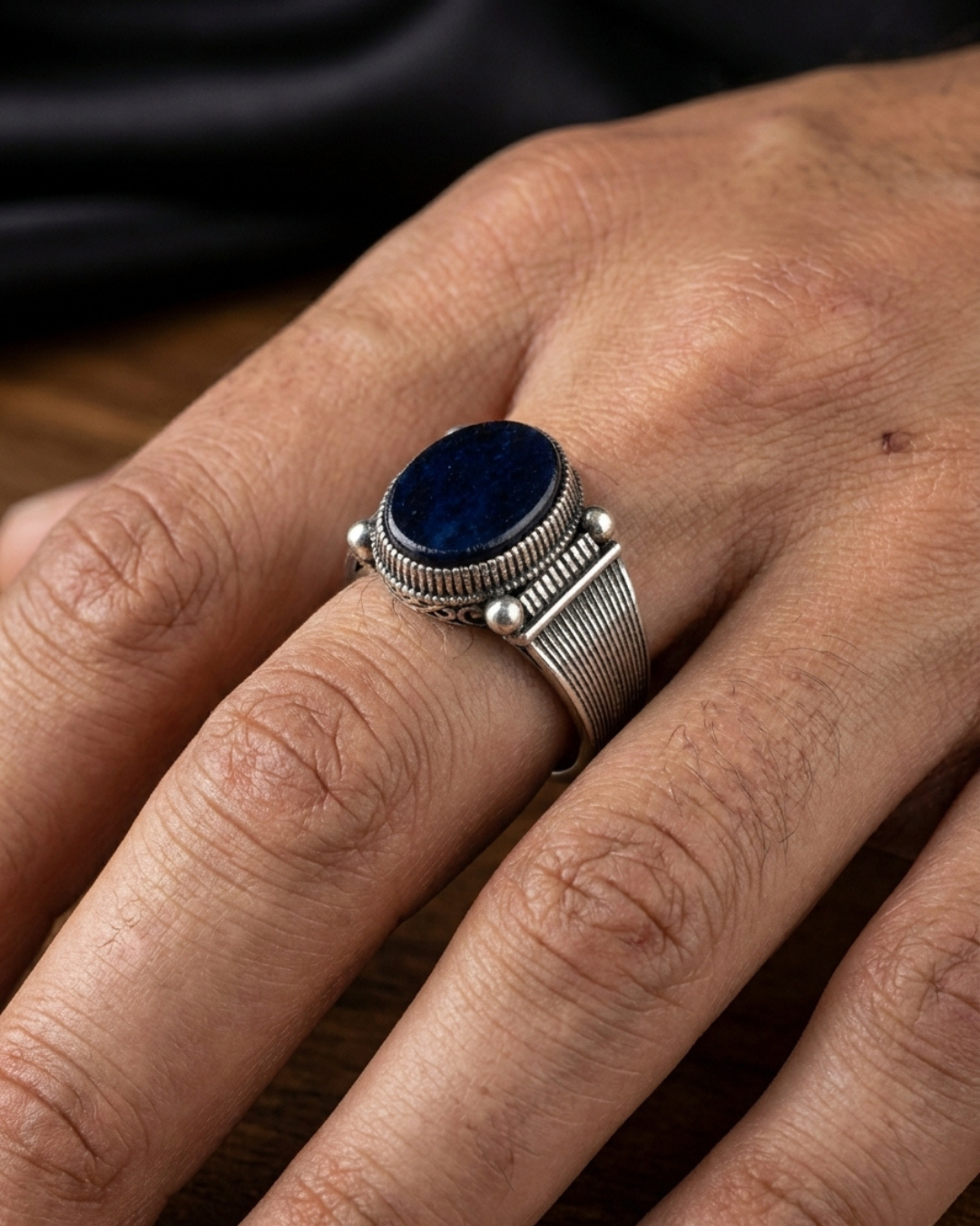 Sovereign Sapphire Cord Ring