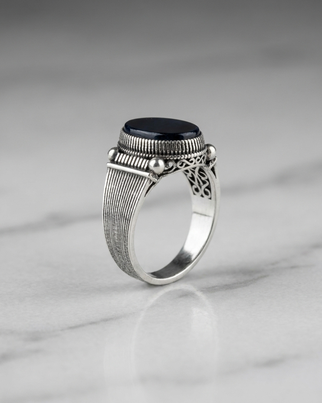 Sovereign Sapphire Cord Ring
